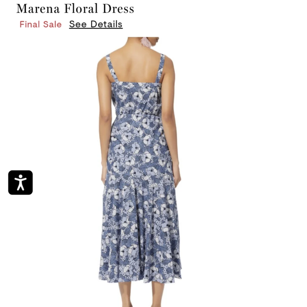 Veronica Beard Blue and White Floral Midi Dress - Picture 2 of 7